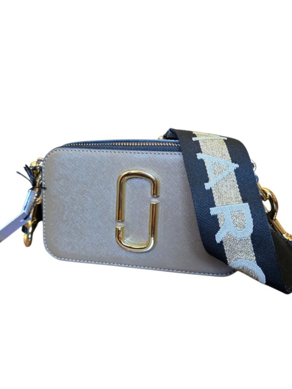 Marc Jacobs Snapshot Camera Bag French Grey Taupe Leather Crossbody Purse NWT - Picture 6 of 16
